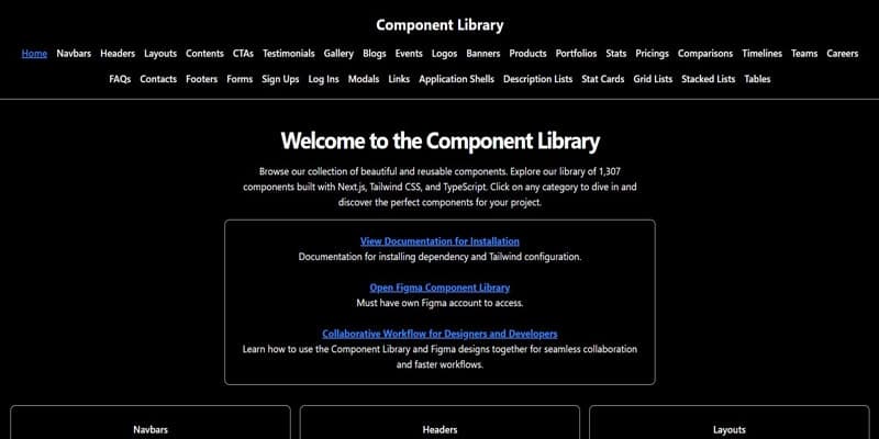 Next JS and React JS Component Library